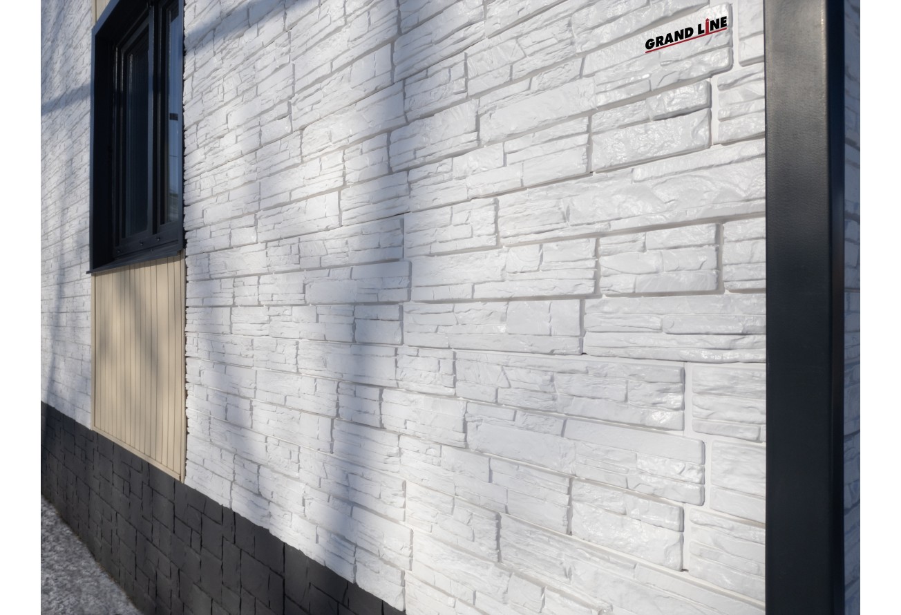 Панель ЯФАСАД Grand Line Крымский сланец Классика мел