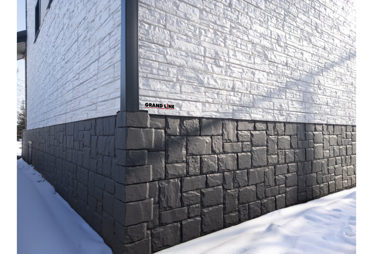 Панель ЯФАСАД Grand Line Крымский сланец Классика мел