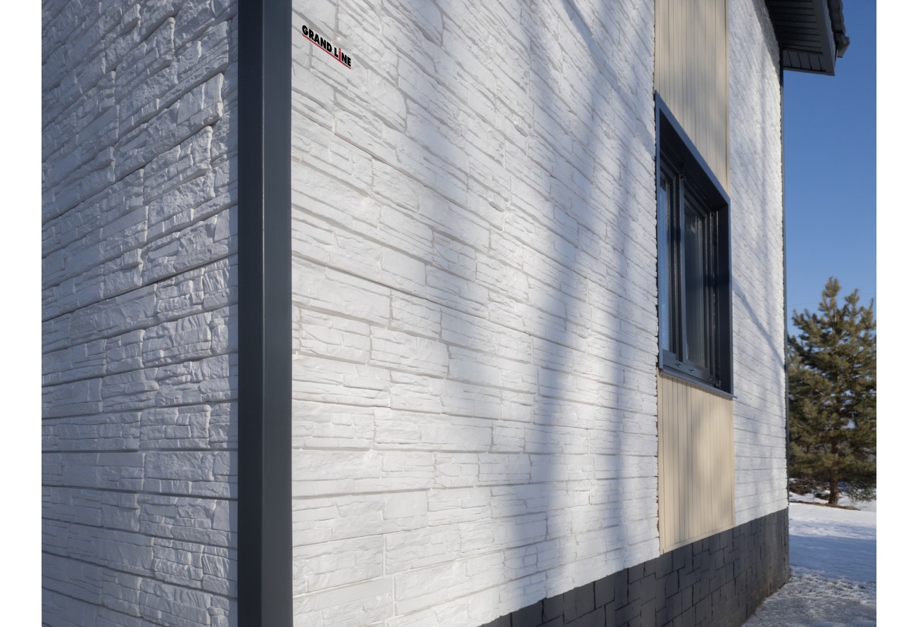 Панель ЯФАСАД Grand Line Крымский сланец Классика мел