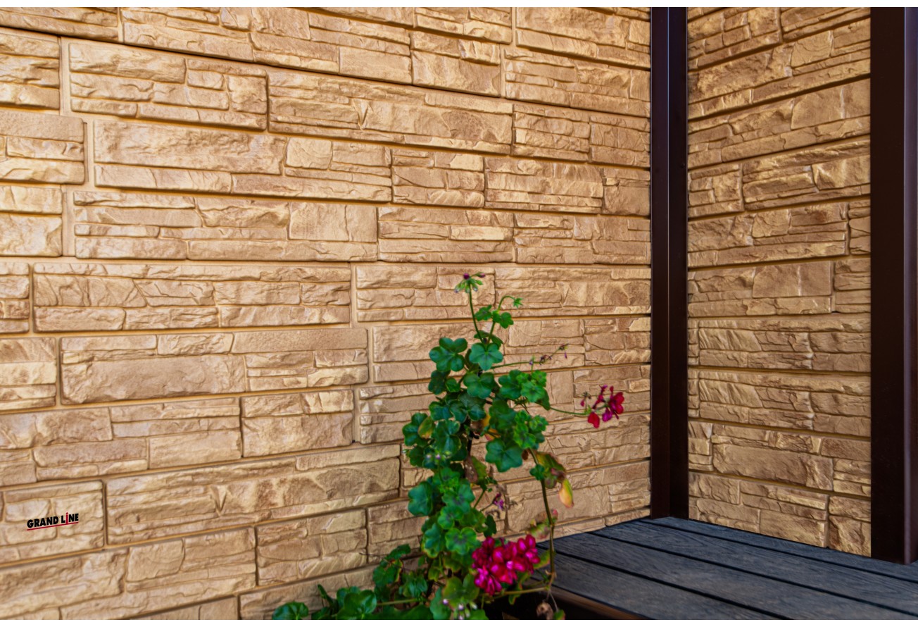 Панель ЯФАСАД Grand Line Крымский сланец Классика песок