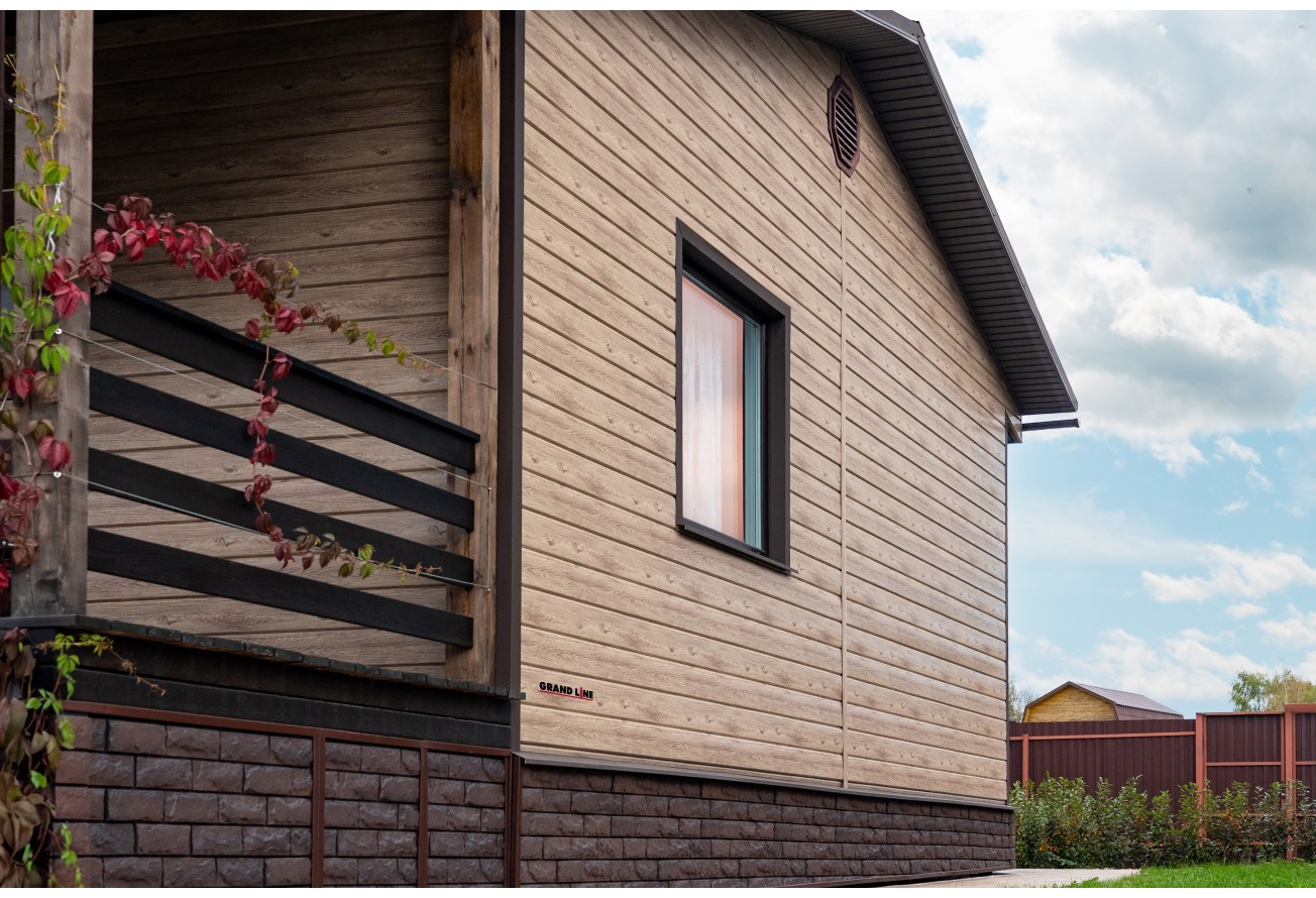 ЭкоБрус Grand Line 0,45 Принт Элит Беленый дуб TwinColor