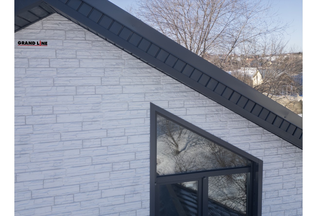 Панель ЯФАСАД Grand Line Крымский сланец Классика мел