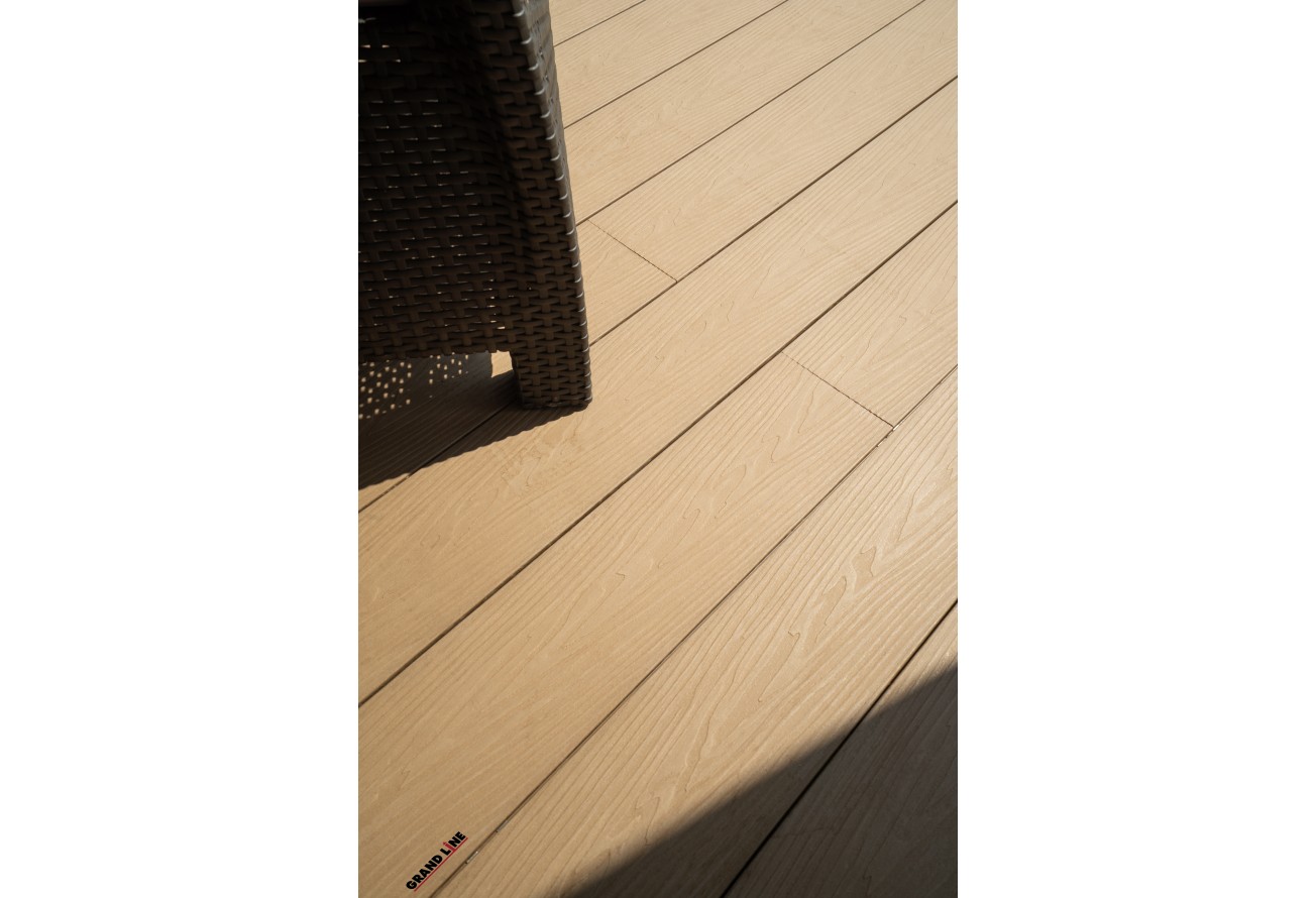 Террасная доска ДПК Grand Line 150х25мм 3D Винтаж орех 3м