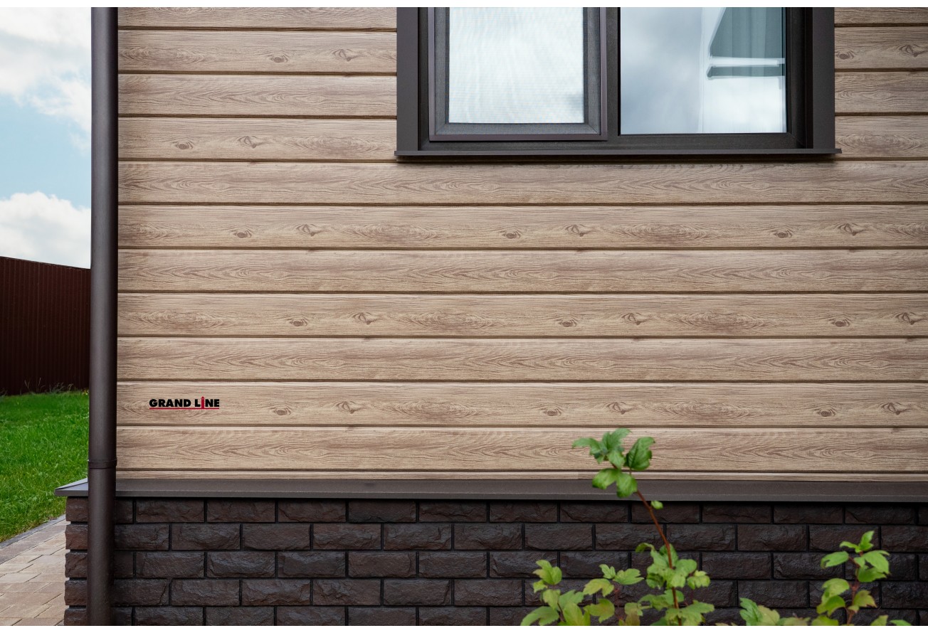 ЭкоБрус Grand Line 0,45 Принт Элит Беленый дуб TwinColor