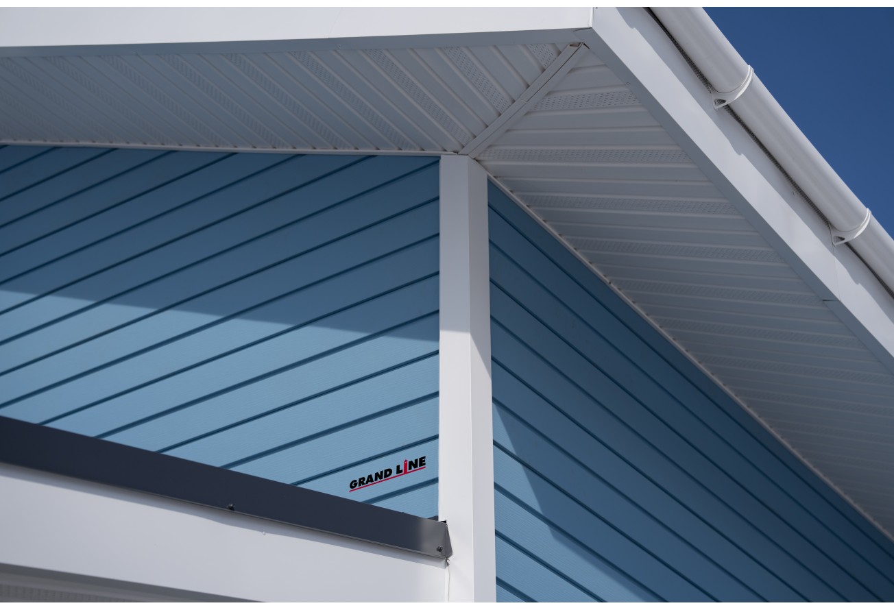 Квадро Брус 3D в01 Grand Line 0,45 Drap ТХ с пленкой RAL 5024 пастельно-синий