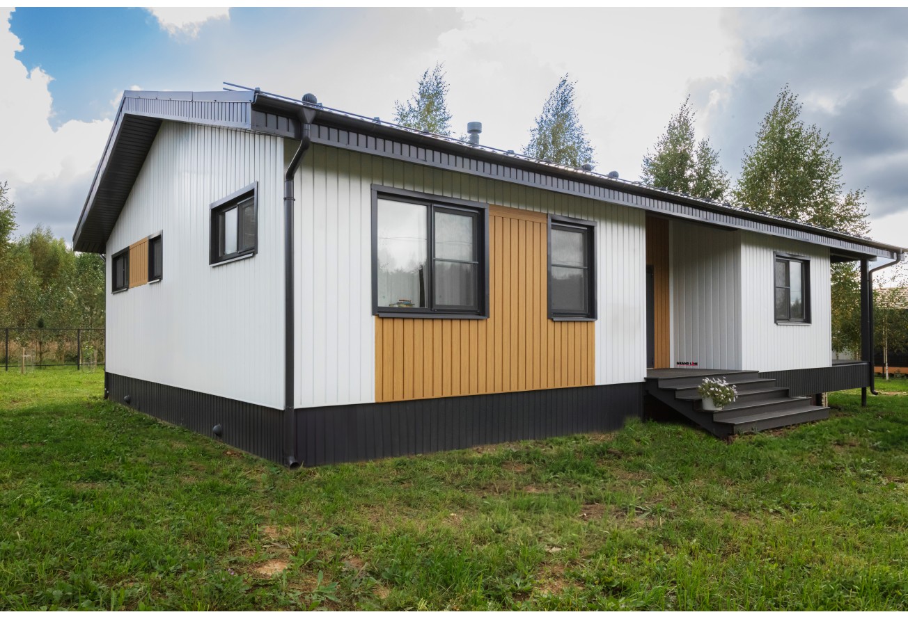 Квадро Брус в01 Grand Line 0,45 ПЭ с пленкой RAL 9003 сигнальный белый