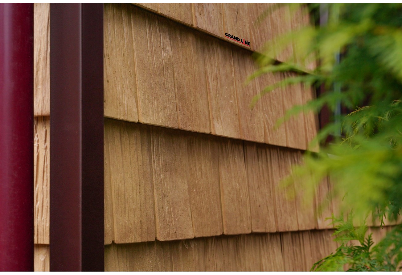 Панель ЯФАСАД Grand Line Сибирская дранка Классика янтарь