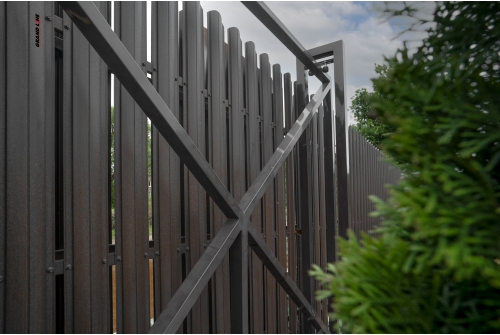 Штакетник Круглый фигурный Grand Line 0,45 Принт Элит Кофейное дерево TwinColor