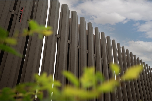 Штакетник Круглый фигурный Grand Line 0,45 Принт Элит Кофейное дерево TwinColor