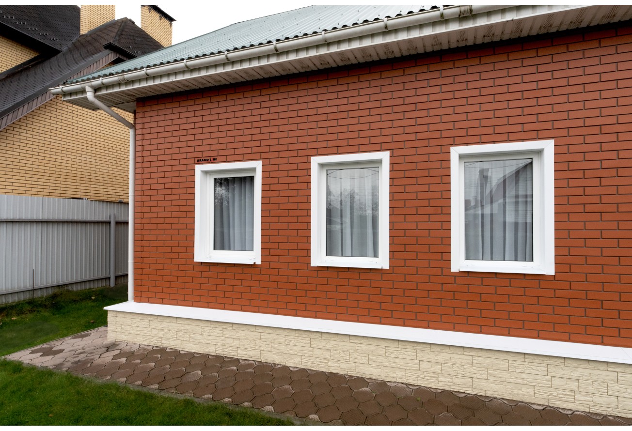 Фасадная панель Grand Line Сланец Классика бежевый