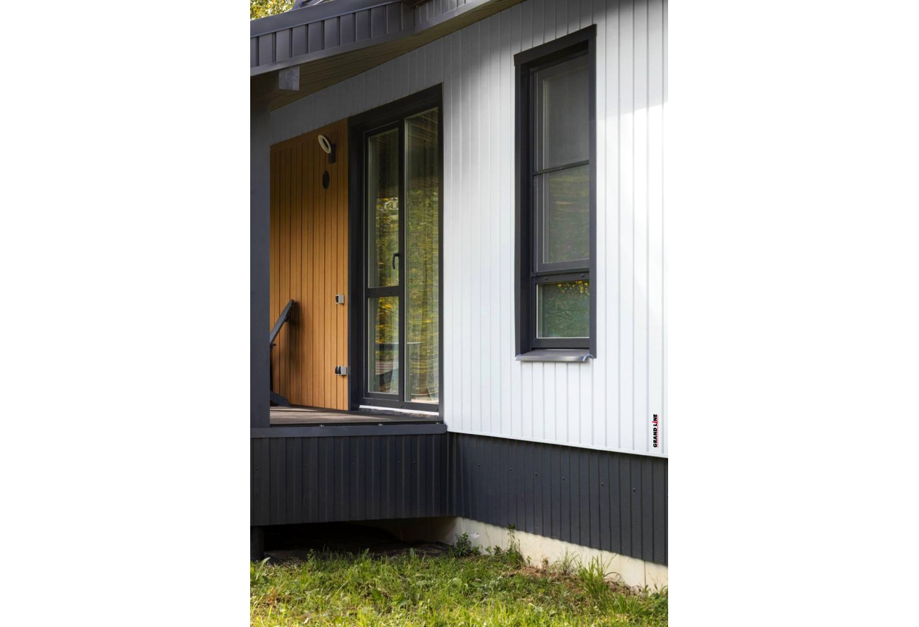 Квадро Брус в01 Grand Line 0,45 ПЭ с пленкой RAL 9003 сигнальный белый