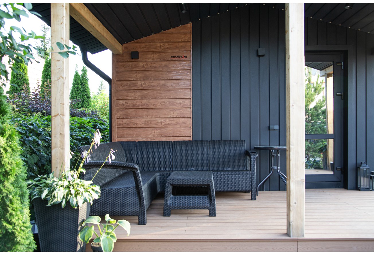 Квадро Брус Grand Line 0,45 Print Elite с пленкой Rowan TwinColor