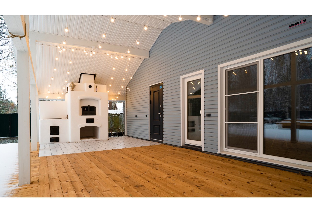 Сайдинг Корабельная доска Grand Line Колор Плюс голубой (3,0м)