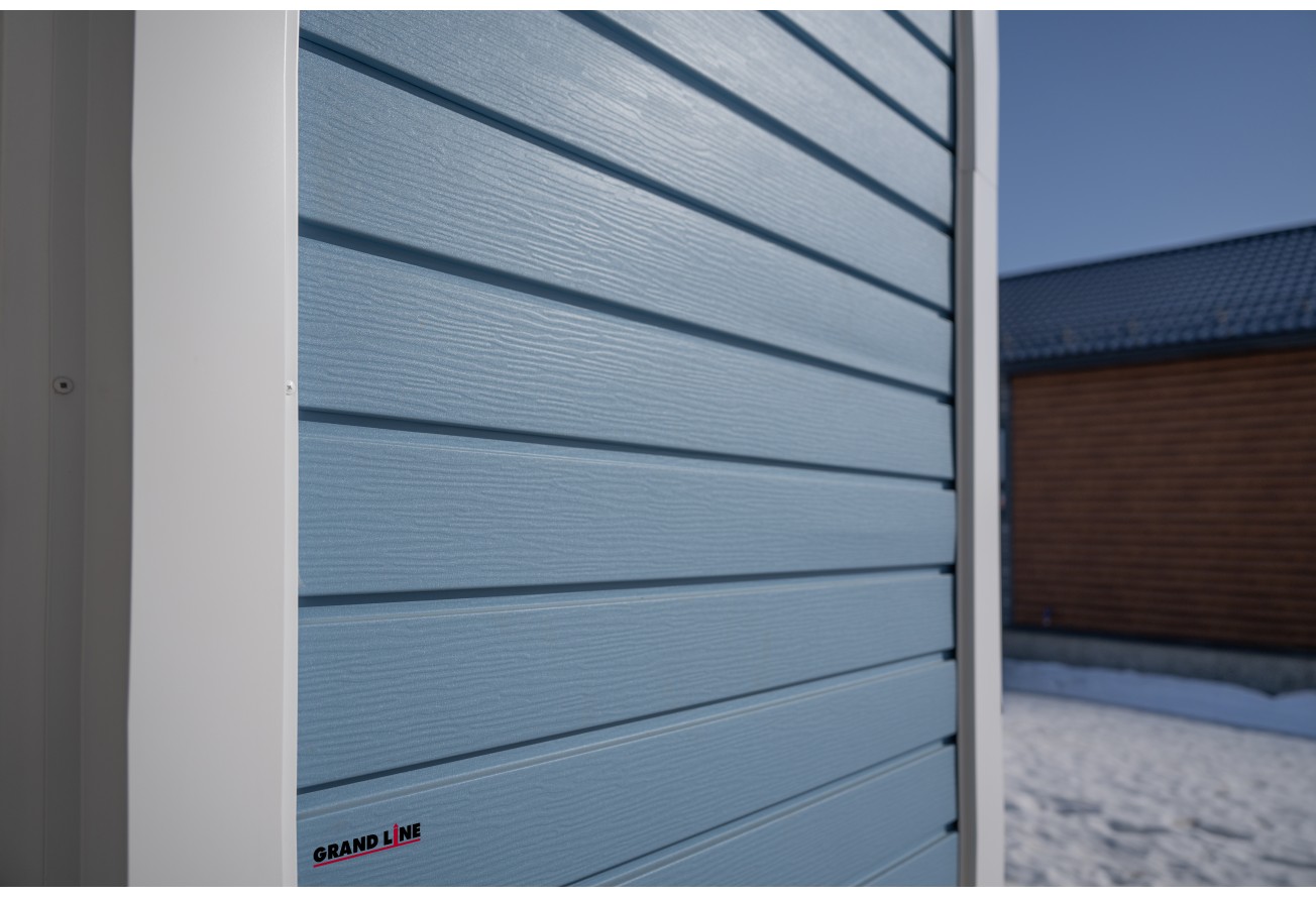 Квадро Брус 3D в01 Grand Line 0,45 Drap ТХ с пленкой RAL 5024 пастельно-синий