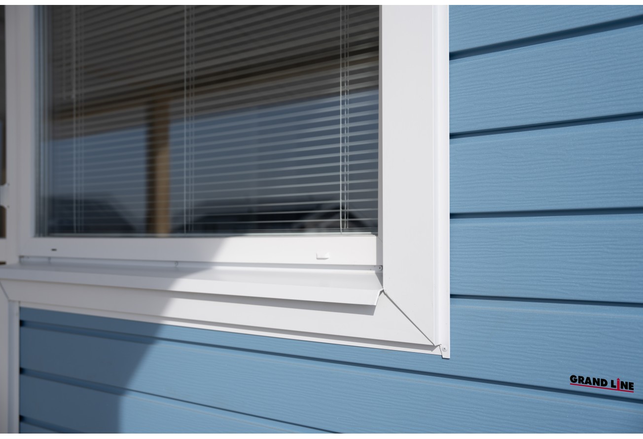 Квадро Брус 3D в01 Grand Line 0,45 Drap ТХ с пленкой RAL 5024 пастельно-синий