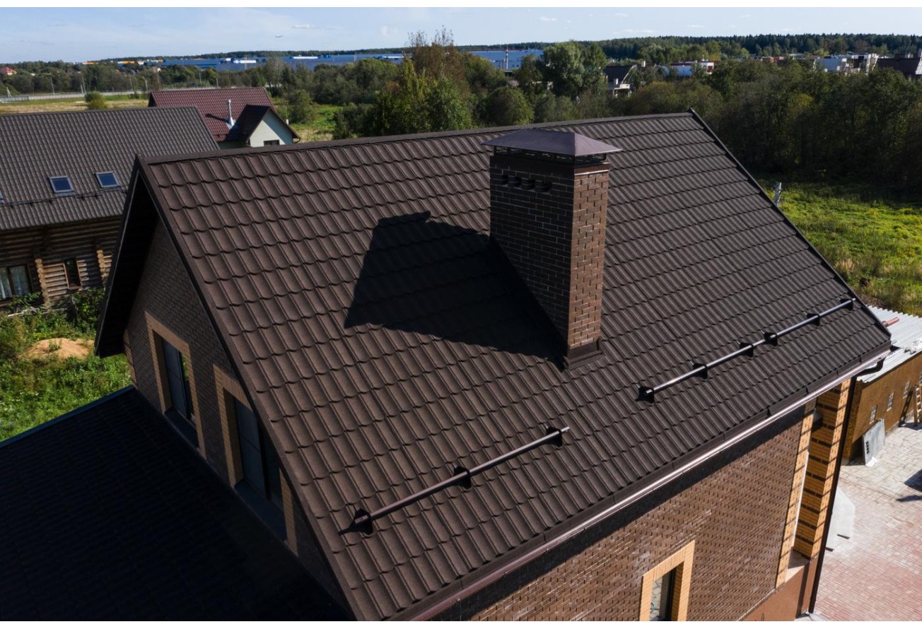 Лист композитной черепицы Grand Line Barсelona new брауни