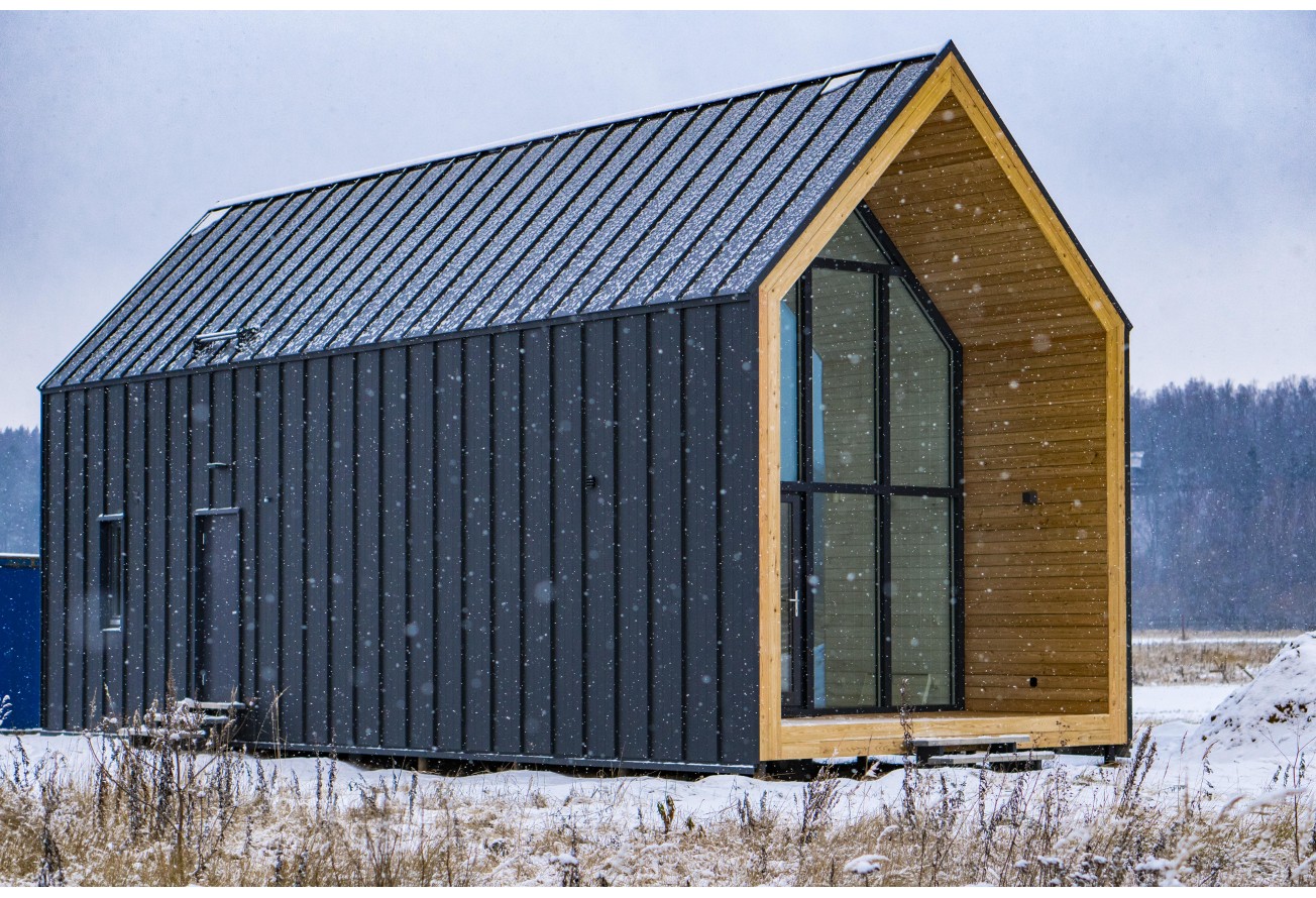 Кликфальц Про Grand Line 0,5 Velur с пленкой на замках RAL 7024 мокрый асфальт