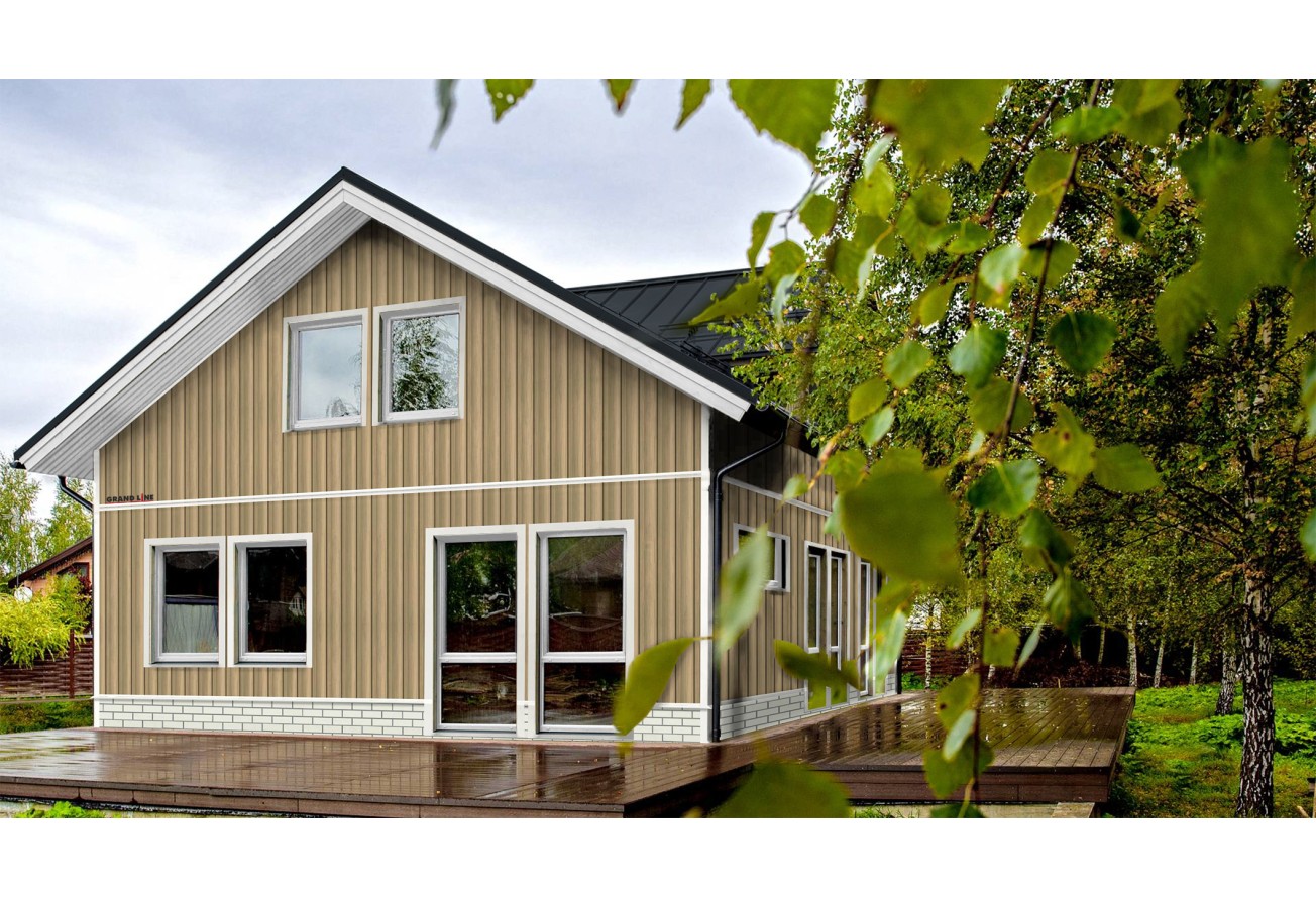 Сайдинг Вертикальный Grand Line Tundra клен (3,0м)