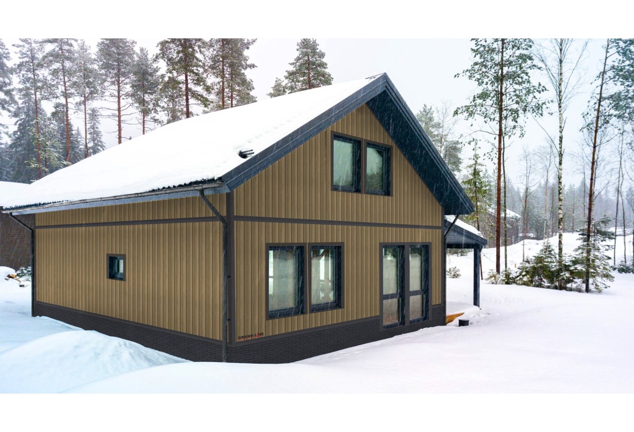 Сайдинг Вертикальный Grand Line Tundra клен (3,0м)