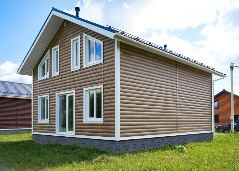 Фото домов с красивым фасадом , цвет Almond Wood Fresh - 2614