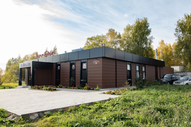 Фото домов с красивым фасадом в цвете choco wood, цвет Choco Wood - 55