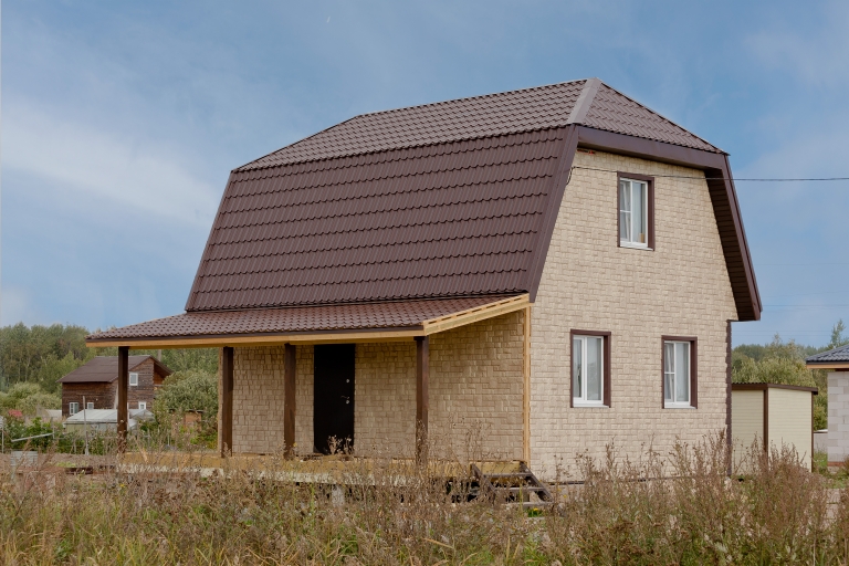 Фото домов с фасадными панелями в цвете слоновая кость, цвет Слоновая кость - 1925