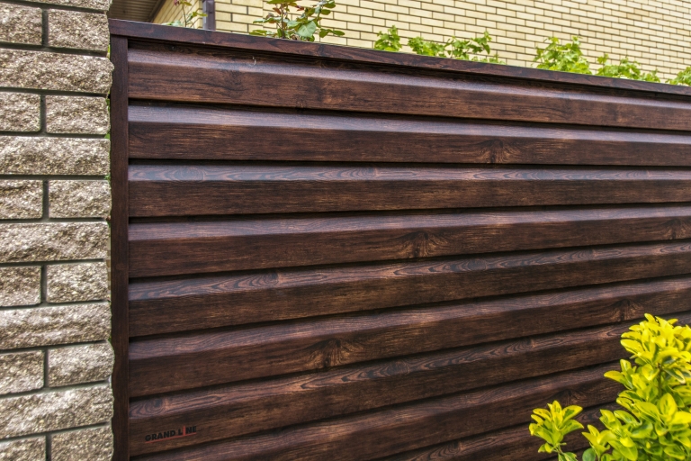 Фото заборов и ограждений в цвете cherry wood, цвет Cherry Wood - 1314