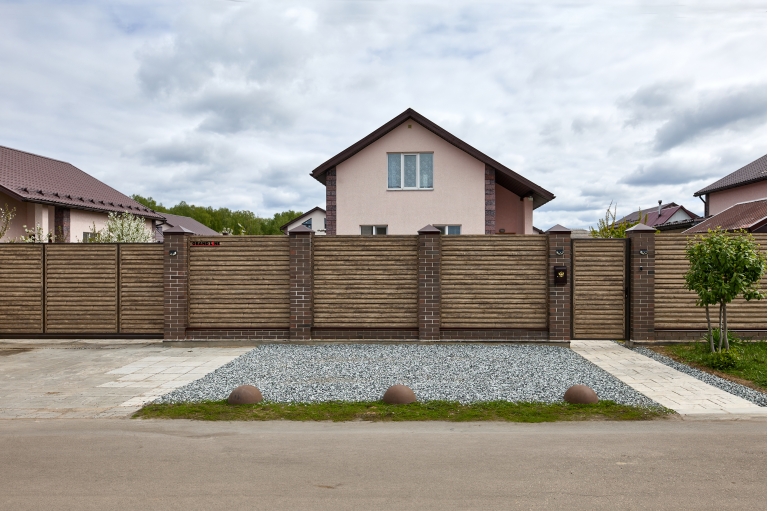 Фото заборов и ограждений, цвет Nordic Wood TwinColor - 2304