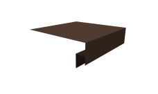 Планка околооконная сложная Экобрус Grand Line 200х50х25 0,4 ПЭ двухсторонний с пленкой RAL 8017 шоколад (3м)