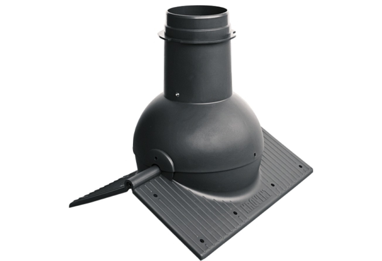 Элемент коньковый Кrovent Pipe-Cone черный
