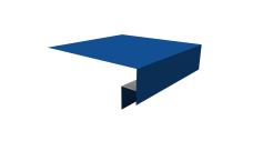 Планка околооконная сложная Блок-Хаус новый 250х50х27 Grand Line 0,5 Сатин с пленкой RAL 5005 сигнальный синий (3м)