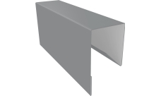 Планка П-образная заборная 17 Grand Line 0,45 Drap ТХ RAL 7004 сигнальный серый (2м)