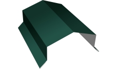 Парапетная крышка угольная 100мм Grand Line 0,45 Drap ТХ RAL 6005 зеленый мох (2,5м)