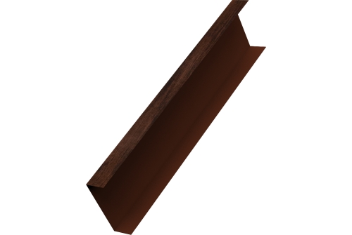 Декоративная накладка на столб универсальная 80х80 для забора жалюзи Grand Line 0,45 Принт Элит Бразильская вишня TwinColor (1,8м)