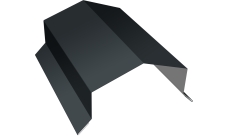 Парапетная крышка угольная 100мм Grand Line 0,45 Drap ТХ RAL 7016 антрацитово-серый (3м)