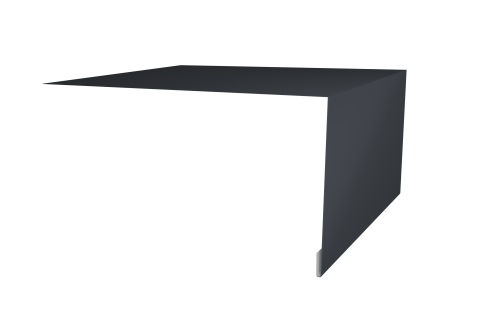 Планка околооконная простая 250х75 Grand Line 0,45 Drap ТХ RAL 7024 мокрый асфальт (3м)