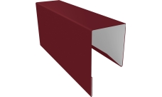 Планка П-образная заборная 17 Grand Line 0,45 Drap ТХ RAL 3005 красное вино (3м)