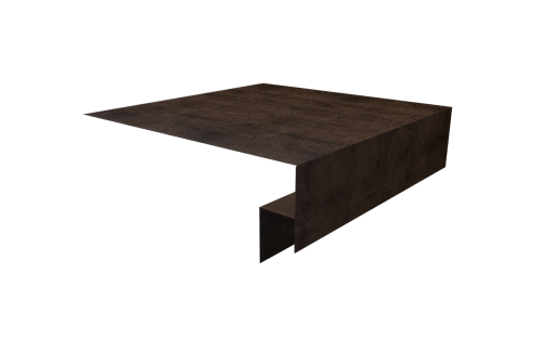 Планка околооконная сложная Блок-Хаус новый 250х50х27 Grand Line 0,45 Принт Элит Античный дуб TwinColor (2м)