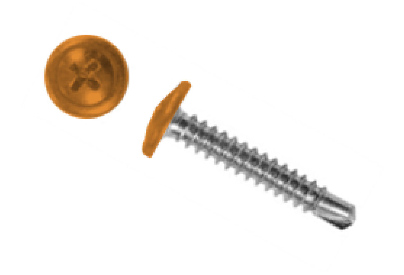 Саморез ПШС 4,2х19 (1000шт) шлиц PH2 RAL 2000