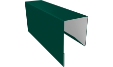 Планка П-образная заборная 17 Grand Line 0,45 Drap ТХ RAL 6005 зеленый мох (2,5м)