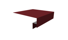 Планка околооконная сложная Экобрус Grand Line 200х50х25 0,45 Drap ТХ RAL 3005 красное вино (3м)