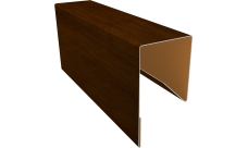 Планка П-образная заборная 17 Grand Line 0,4 Принт Премиум Золотой дуб насыщенный Фреш TwinColor (2м)