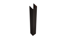 Стойка для забора жалюзи Техас Grand Line для монтажа без крепежного вкладыша 0,45 Принт Элит Кофейное дерево TwinColor (3м)