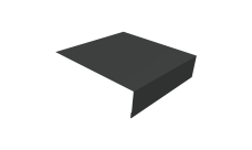 Планка околооконная простая 200х75 Grand Line 0,5 Сатин матовый RAL 7016 антрацитово-серый (3м)