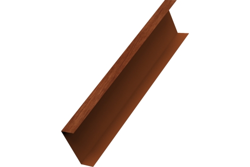 Декоративная накладка на столб универсальная 80х80 для забора жалюзи Grand Line 0,45 Принт Элит Рябина TwinColor (2м)