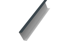 Декоративная накладка на столб универсальная 60х60 для забора жалюзи Grand Line 0,45 ПЭ RAL 7016 антрацитово-серый (1,8м)