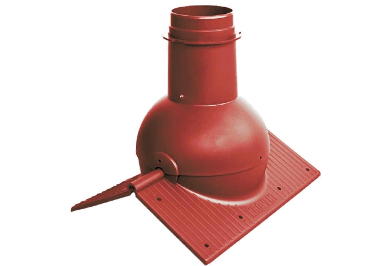 Элемент коньковый Krovent Pipe-Cone красный