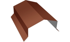 Парапетная крышка угольная 100мм Grand Line 0,45 Drap RAL 8004 терракота (2,5м)