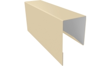 Планка П-образная заборная 17 Grand Line 0,45 Drap ТХ RAL 1015 светлая слоновая кость (2м)