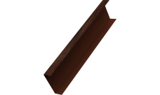 Декоративная накладка на столб универсальная 60х60 для забора жалюзи Grand Line 0,45 Принт Элит Бразильская вишня TwinColor (3м)